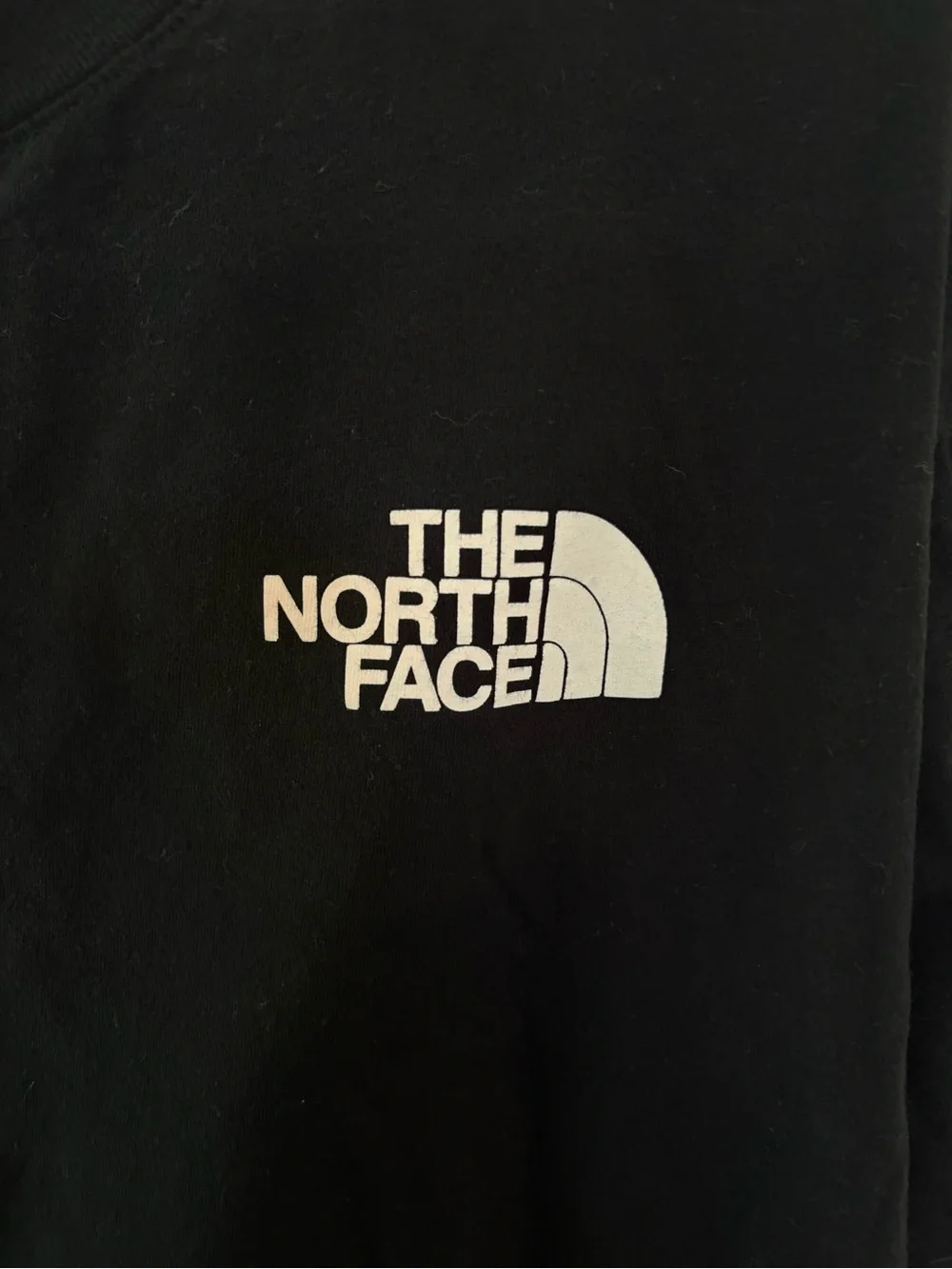 The North Face Black Tee with White Logo